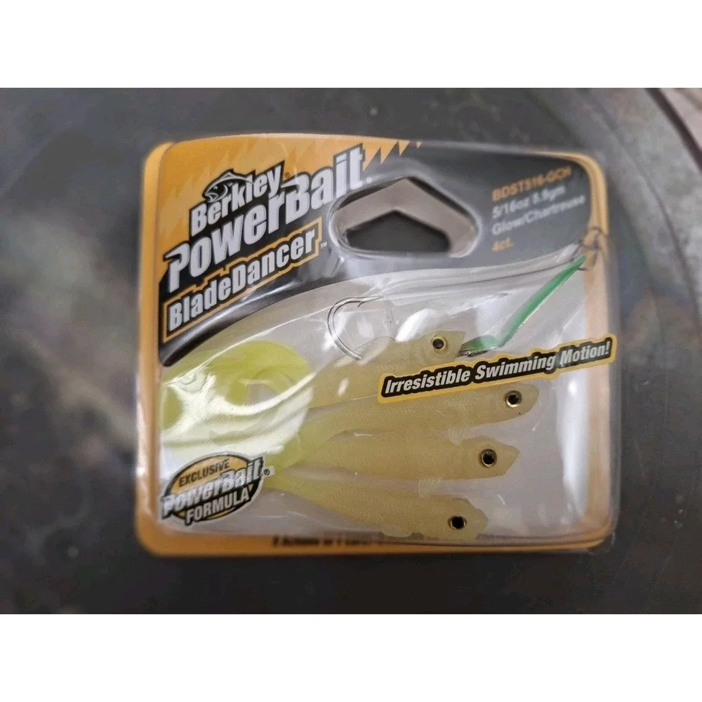 Vintage Berkley Blade Dancer Lure 5/16 oz‎ Electric YELLOW Power Bait